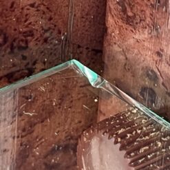 Itališka vitrina su apšvietimu ir ratukais 40,5×40,5×162,5 cm