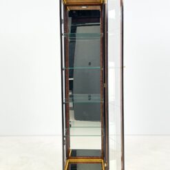 Itališka vitrina su apšvietimu ir ratukais 40,5×40,5×162,5 cm