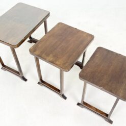 Art Deco lizdiniai staliukai 3 vnt. komplektas 40,5x58x55 cm