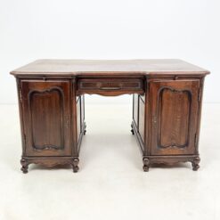 Ąžuolinis dvipusis rašomasis stalas 89x139x78 cm