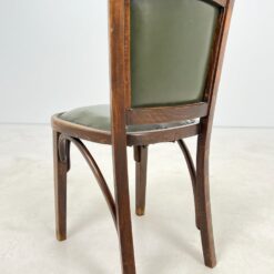 Fischel Thonet kėdė su žalios spalvos eko oda 52x43x85 cm, 47 cm