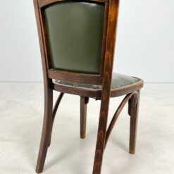 Fischel Thonet kėdė su žalios spalvos eko oda 52x43x85 cm, 47 cm