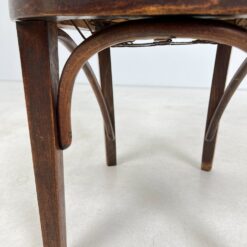 Fischel Thonet kėdė su žalios spalvos eko oda 52x43x85 cm, 47 cm