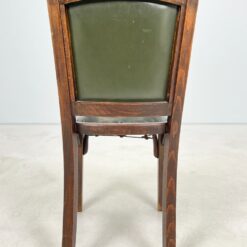 Fischel Thonet kėdė su žalios spalvos eko oda 52x43x85 cm, 47 cm