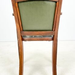 Fischel Thonet krėslas su žalios spalvos eko oda 55x53x85 cm, 48 cm