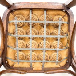 Fischel Thonet krėslas su žalios spalvos eko oda 55x53x85 cm, 48 cm