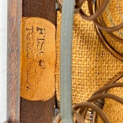 Fischel Thonet krėslas su žalios spalvos eko oda 55x53x85 cm, 48 cm