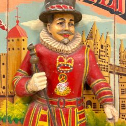 Vintažinė medinė reklaminė iškaba “Beefeater” 9x61x81 cm