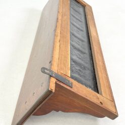 Ąžuolinė sieninė kabykla su penkiais žalvariniais kabliukais 27x112x35 cm