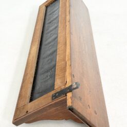 Ąžuolinė sieninė kabykla su penkiais žalvariniais kabliukais 27x112x35 cm