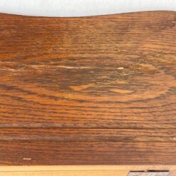 Ąžuolinė sieninė kabykla su keturiais žalvario kabliukais 20,5×80,5×27 cm