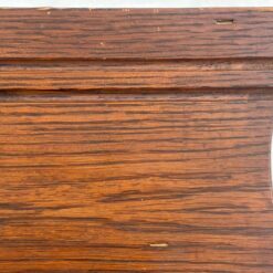 Ąžuolinė sieninė kabykla su keturiais žalvario kabliukais 20,5×80,5×27 cm