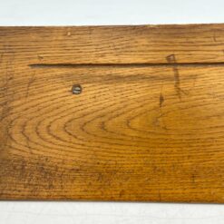 Ąžuolinė sieninė kabykla su keturiais žalvario kabliukais 19,5×70,5×25 cm