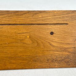 Ąžuolinė sieninė kabykla su keturiais žalvario kabliukais 19,5×70,5×25 cm