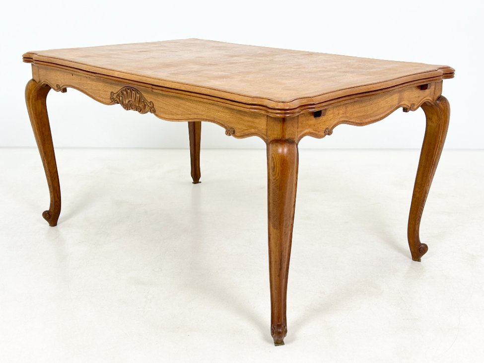 DP0200-stalai-3 Ąžuolinis išskleidžiamas valgomojo stalas 97,5×148+(2×57)x79 cm