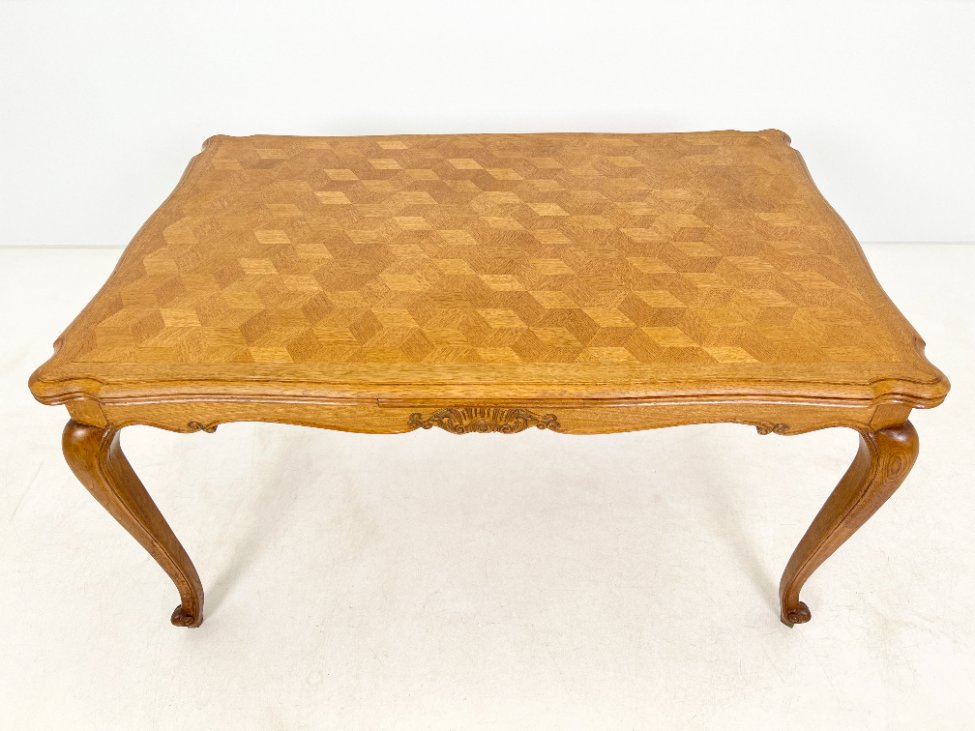 DP0200-stalai-5 Ąžuolinis išskleidžiamas valgomojo stalas 97,5×148+(2×57)x79 cm