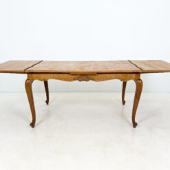 Ąžuolinis išskleidžiamas valgomojo stalas 97,5×148+(2×57)x79 cm