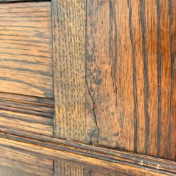 Senovinė drožinėta penkių stalčių ąžuolinė komoda 54x115x75 cm