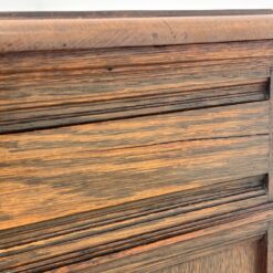 Senovinė drožinėta penkių stalčių ąžuolinė komoda 54x115x75 cm