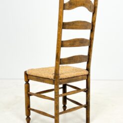 Ąžuolinė kėdė su šiaudine sėdimąja dalimi 48×46,5×104,5 cm, 46,5 cm