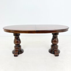 Ovalus riešutmedžio valgomojo stalas 90x179x78 cm