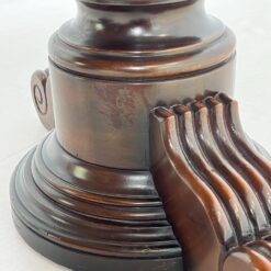 Ovalus riešutmedžio valgomojo stalas 90x179x78 cm