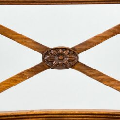 Riešutmedžio krėslas su veliūrine sėdimąja dalimi 52x55x84 cm, 50 cm