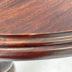 Ovalus raudonmedžio išskleidžiamas valgomojo stalas 115×160(+45)x78 cm