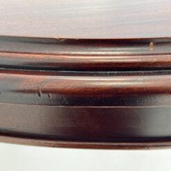 Ovalus raudonmedžio išskleidžiamas valgomojo stalas 115×160(+45)x78 cm