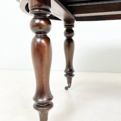 Ovalus raudonmedžio išskleidžiamas valgomojo stalas 115×160(+45)x78 cm