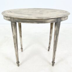 Medinis ovalus pilkos spalvos staliukas 58x90x75 cm