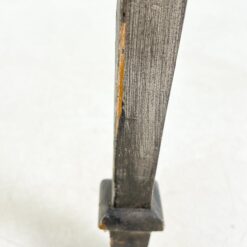 Medinis ovalus pilkos spalvos staliukas 58x90x75 cm