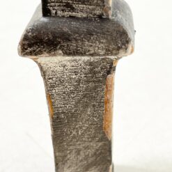 Medinis ovalus pilkos spalvos staliukas 58x90x75 cm