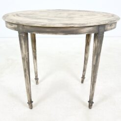 Medinis ovalus pilkos spalvos staliukas 58x90x75 cm