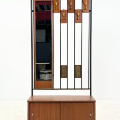 Vintažinis prieškambaris su veidrodžiu, kabykla ir spintele 34x86x183,5 cm