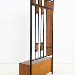 Vintažinis prieškambaris su veidrodžiu, kabykla ir spintele 34x86x183,5 cm