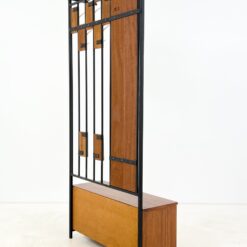 Vintažinis prieškambaris su veidrodžiu, kabykla ir spintele 34x86x183,5 cm