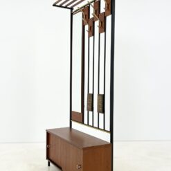 Vintažinis prieškambaris su veidrodžiu, kabykla ir spintele 34x86x183,5 cm