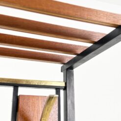 Vintažinis prieškambaris su veidrodžiu, kabykla ir spintele 34x86x183,5 cm