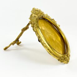 Pastatomas ovalo formos žalvarinis rėmelis 20x12x13 cm