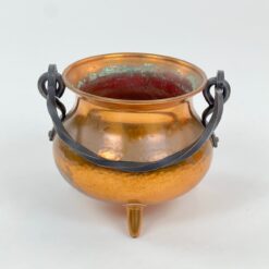 Varinis trijų kojų kibirėlis su metaline rankena 15x17x13 cm