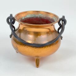 Varinis trijų kojų kibirėlis su metaline rankena 15x17x13 cm