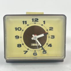 Mid Century stalinis elektrinis laikrodis "Esge" 8x9,5x8 cm