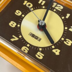 Mid Century stalinis elektrinis laikrodis “Esge” 8×9,5×8 cm