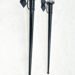 Deglo tipo metalinės sieninės žvakidės 2 vnt. komplektas 24x16x145 cm