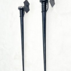 Deglo tipo metalinės sieninės žvakidės 2 vnt. komplektas 24x16x145 cm