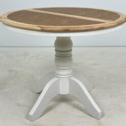 Išskleidžiamas apvalus valgomojo stalas 100×100(+50)x78 cm