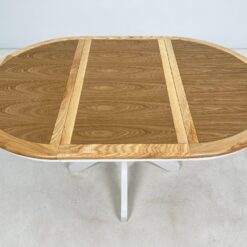 Išskleidžiamas apvalus valgomojo stalas 100×100(+50)x78 cm