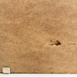 Rokoko stiliaus veidrodis aukso spalvos medžio ir gipso rėmu 13x127x197 cm