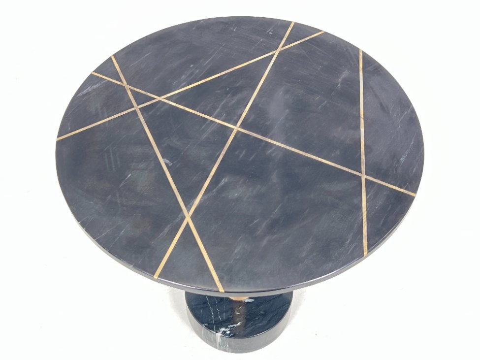 HL0268-stalai-3 Apvalus akmeninis staliukas 50x50x51 cm